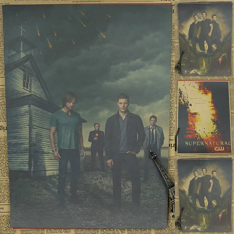 

Supernatural Poster/Jensen Ackles/Jared Padalecki /wall sticker/Kraft Poster
