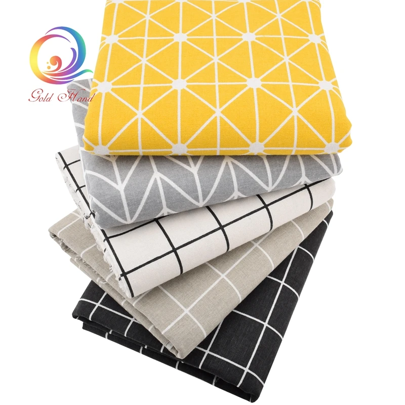 

Printed Cotton Linen Fabric For Patchwork Quilting Sewing DIY Sofa Table Cloth Furniture Cover Tissue Curtain Bag Cushion Fabric