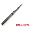 1pc 6mm shank 2 flutes HRC55 Tungsten solid carbide Tapered Ball Nose End Mills and cone cutter ► Photo 3/6