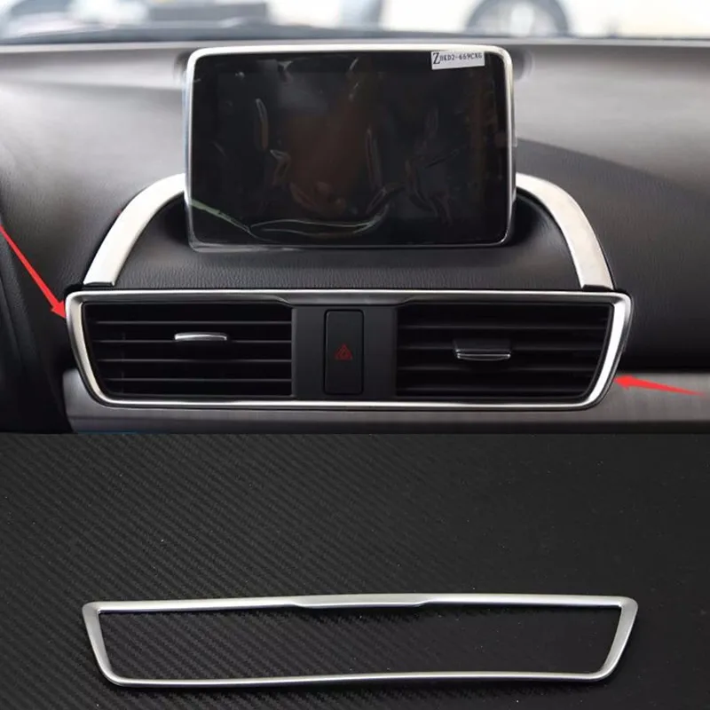 Авто вентиляционное отверстие впуска отделка стикер для Mazda 3, тип B