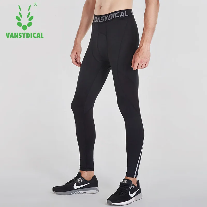 Buy Vansydical Sports Leggings Men's Gym High Elastic