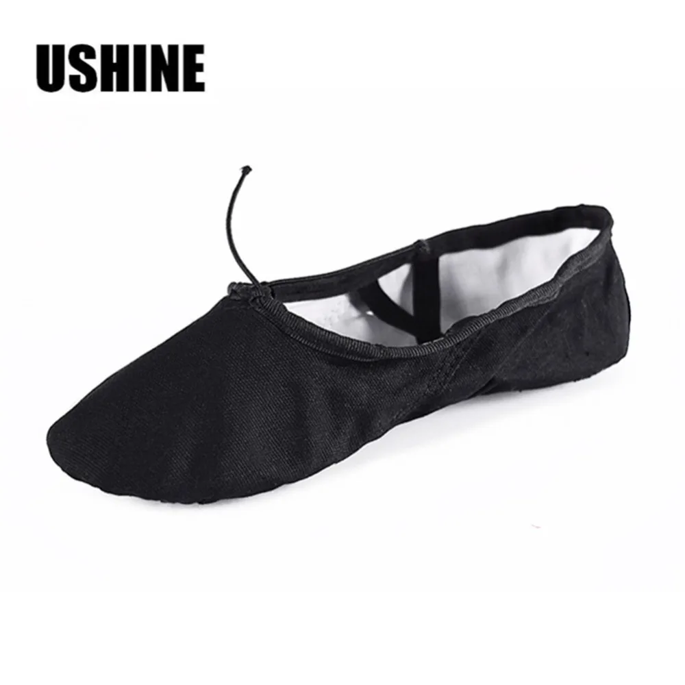 Free Shipping According The CM To Buy,Canvas Black Ballet Shoes For