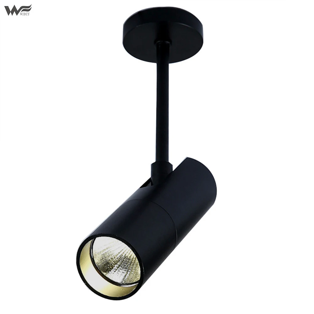 

led spotlight COB 9w12w surface ceiling installation simple illumination angle 360° rotating home shopping mall store decoration