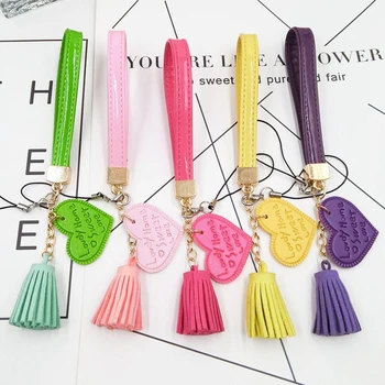 

12pcs/lot Personalized suede tassel Pendants leather tassels for Keychain bag Cellphone Pendant home decoration DIY accessories