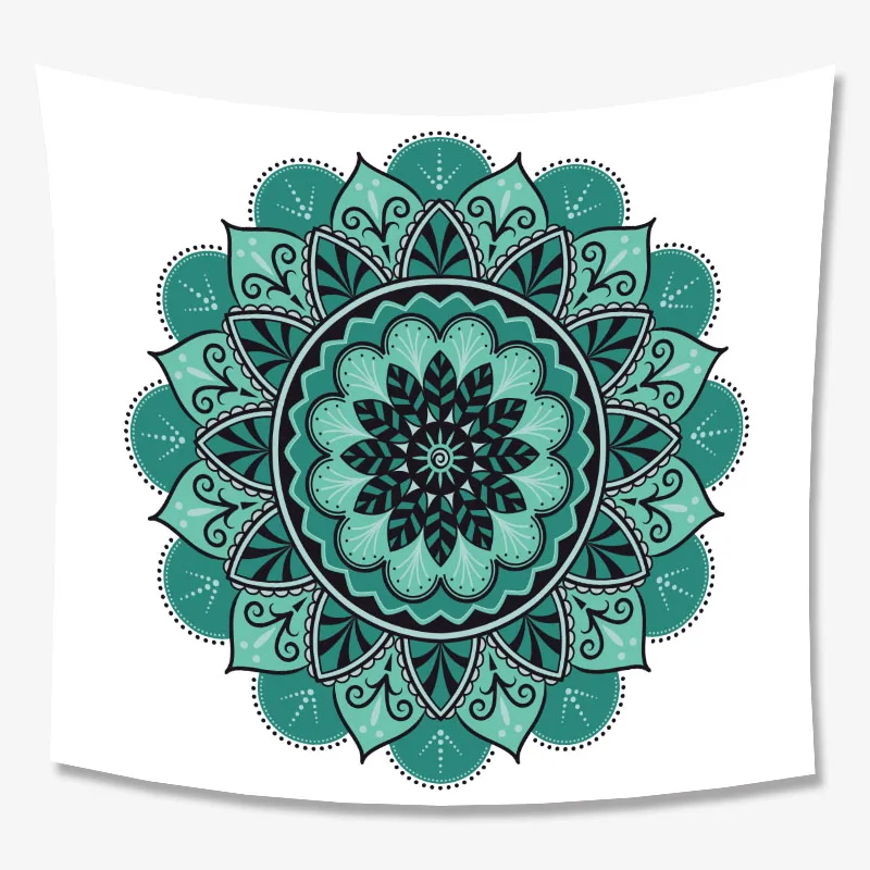 Boheme Modern Tapestry Indian Mandala Printed Bohemian Geometric Decoration Wall Hanging Mat Boho Wedding Decor Pets Picnic Beach Mat Rug (5)