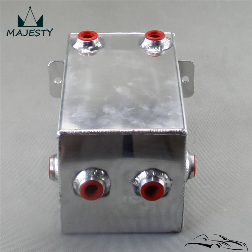 3L алюминиевый расширительный бак, зеркальный блеск топливный бак 3 L Универсальный перенапряжения топливного бака