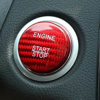 

For Infiniti Q30 Q30S QX30 Carbon Fiber Engine Start Stop Button Sticker Cover Accessories Car Styling