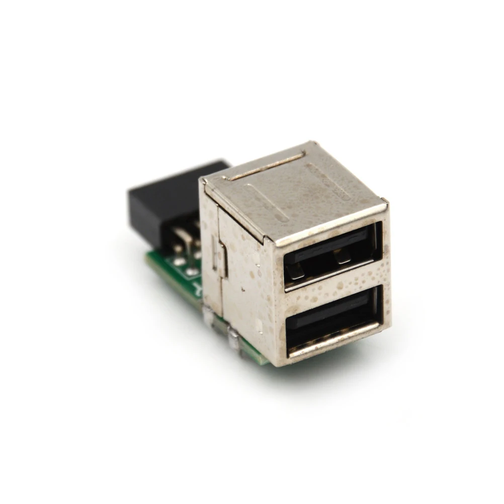 ZLinKJ 1 шт. Прочный USB 3. 0 9 контактный женский 2 портовый адаптер конвертер