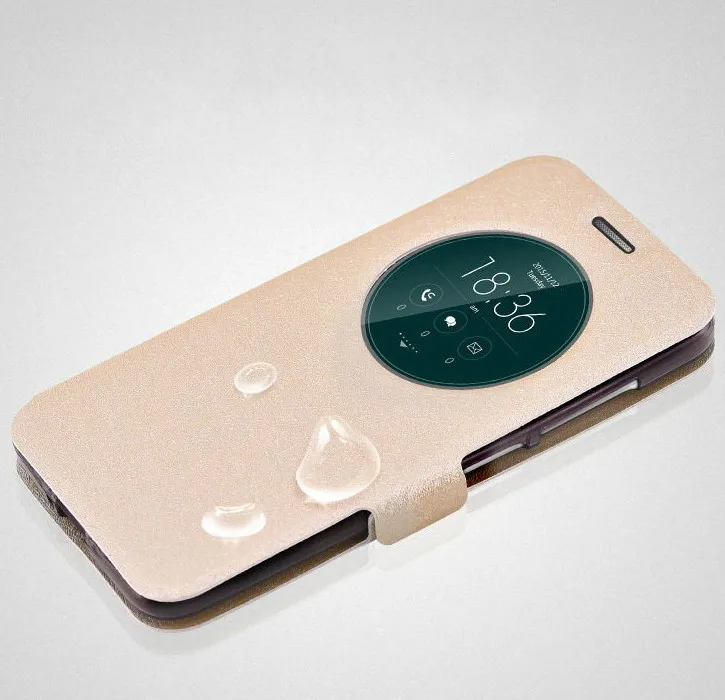 Кожаный чехол-книжка для ASUS ZC500TG Z00VD Zenfone GO, 5,0 дюймов, чехол с окошком обзора, откидная подставка, чехол для Asus Zenfone GO, кожаная сумка для телефона