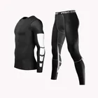 <+> Мужчины MMA Сжатия Рубашки Rashguard Фитнес С Длинным Рукавом Базовый Слой Кожи Плотная Тяжелая ✔