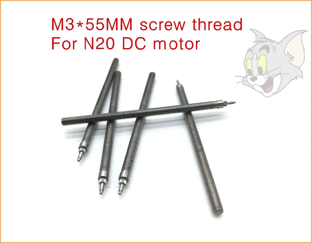 

1PCS M3*55MM screw thread For n20 DC motor,Without motor
