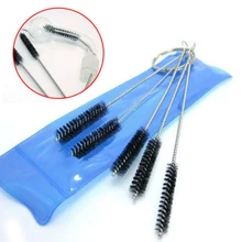5 Pcs Nylon Brush Multi-Functional Tools Cleaning Brush Drink Straws Sewing Machines Paint Spray Guns Cleaning Brush