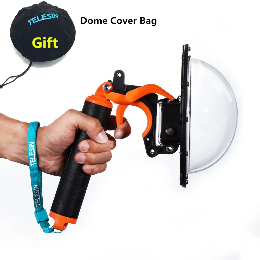 2018 New Waterproof Accessories Diving Hood Dome+Handheld Monopod