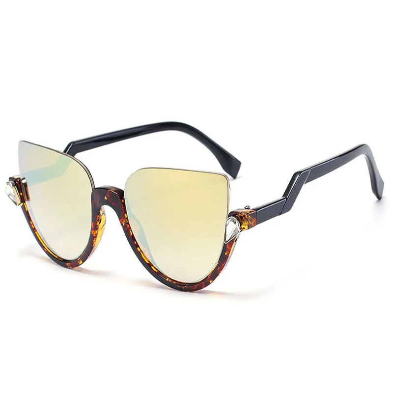 semi rimless designer sunglasses