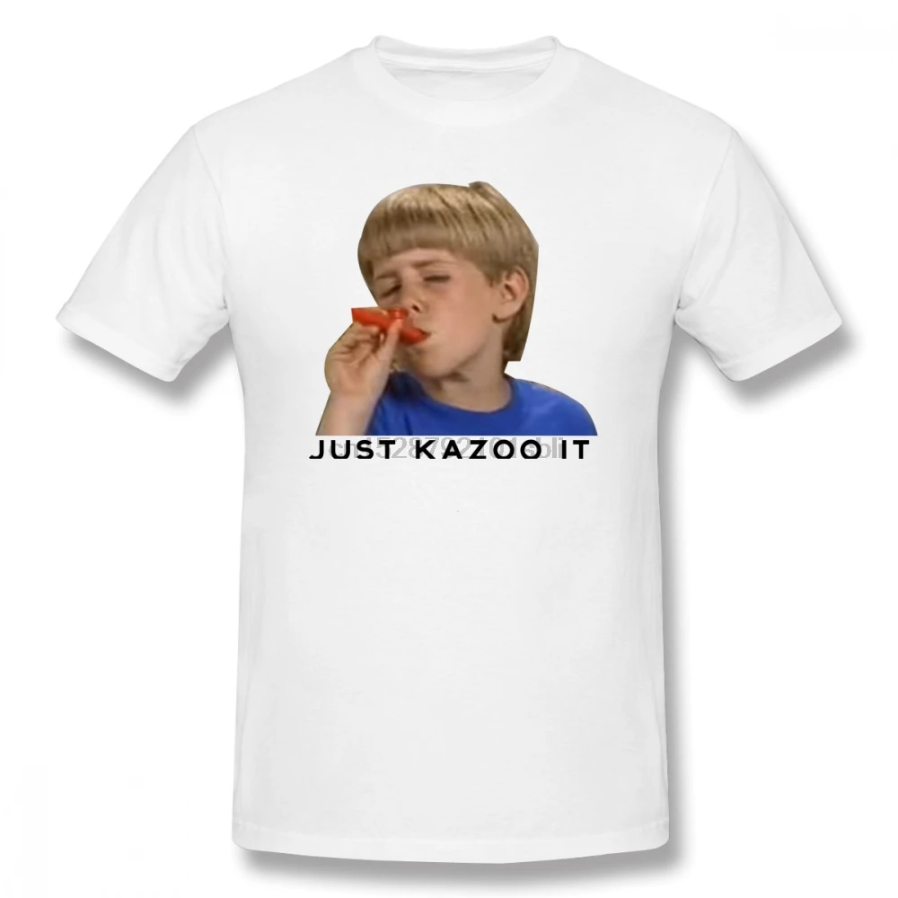 Mlg футболка Just Kazoo It оверсайз уличная 100 хлопок короткий рукав Забавный принт