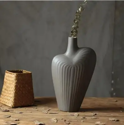 Скандинавская керамическая ваза для цветов, современный креативный цветок для гостиной, украшение для дома, ТВ, шкаф, украшение для спальни