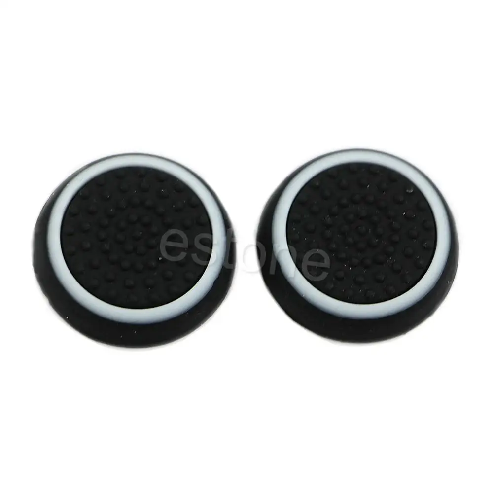 1 комплект 2 шт. Thumbstick cap Cover аналоговый 360 контроллер Thumb Stick Grip для PS4 xbox ONE - Цвет: Black