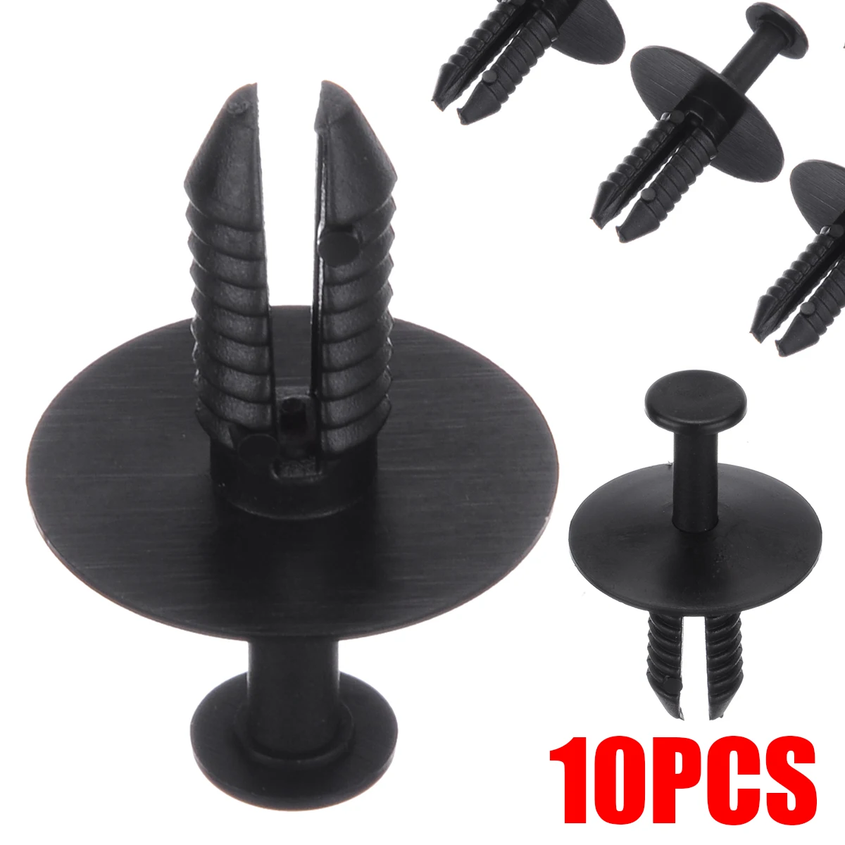 10Pcs 6mm Auto Bumper Fastener 6mm Hole Rivet Retainer Push Engine Cover Car Door Trim Panel Clip Fasteners For BMW
