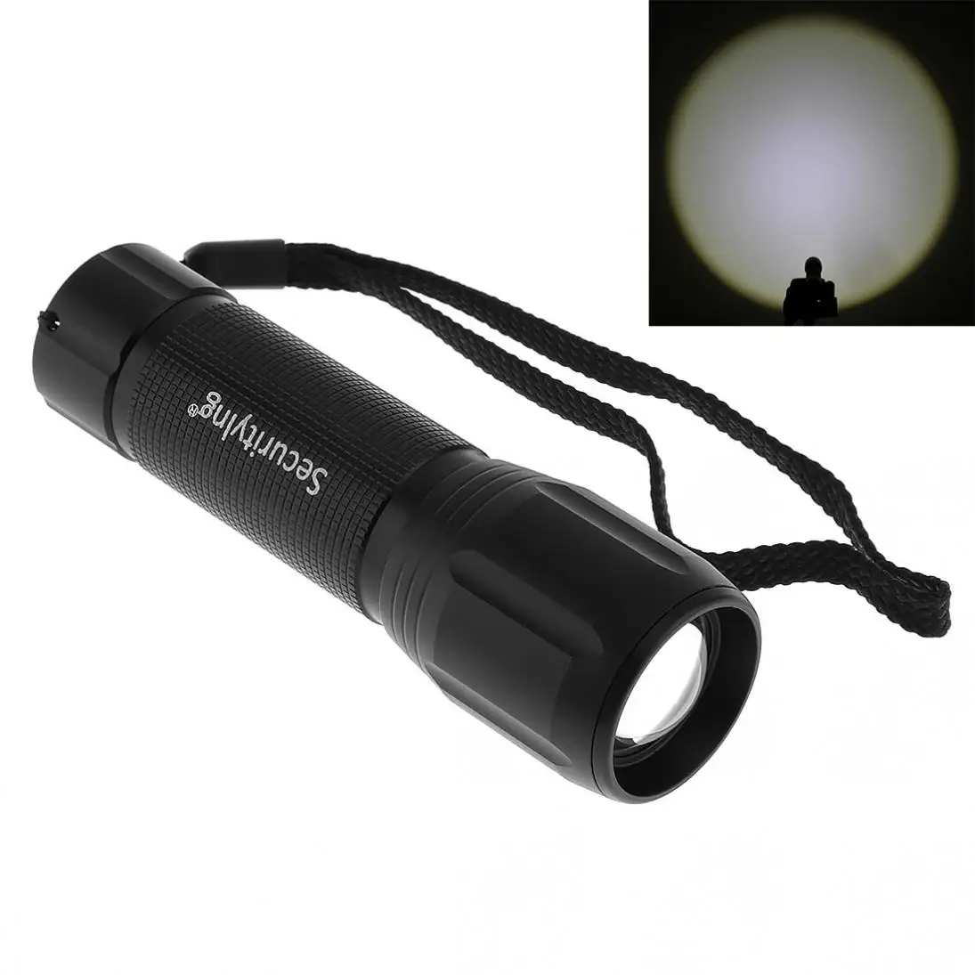 

500LM SecurityIng Waterproof CREE XPG2 LED 3 Modes Mini Aluminum Alloy Flashlight Torch Light