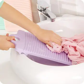 

Mini Thickened Home Kid Clothes Washboard Washing Cleaning ScrubBoards Plastic Hanging Type with Fixed Tripod NonSlip Washboard