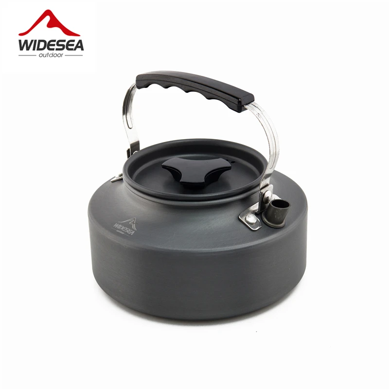 Widesea 4-5 personas camping vajilla al aire libre juego de cocina camping utensilios de cocina de viaje ollas pan café hervidor picnic conjunto