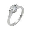 Bague de mariage et de fiançailles en Zircon pour femme, anneau romantique en acier inoxydable, RB108 ► Photo 1/3