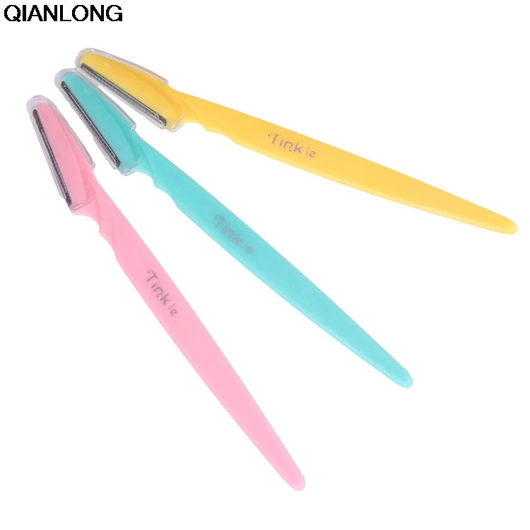 3pcs/set Colorful Useful Eyebrow Shaper Razor Blades Facial Hair