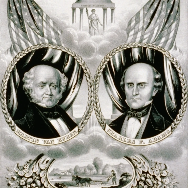 Van Buren and Adams  1848 Poster Print by Science Source (24 x 36)