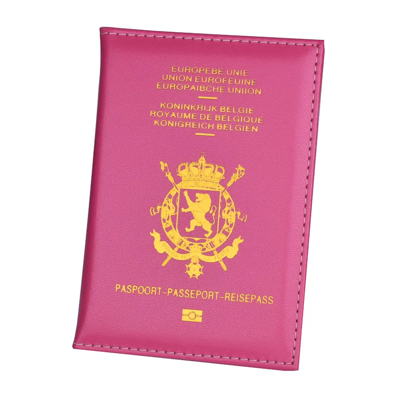 Belgie из искусственной кожи Обложка для паспорта для женщин мужчин Бельгия Обложка для паспорта Belgien