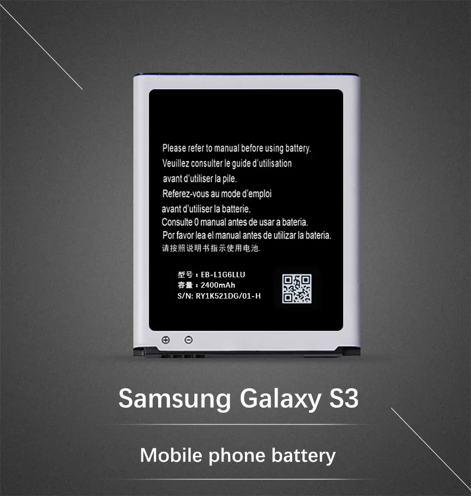 Rechargeable Battery For Samsung Galaxy S3 i9300 i9082 i9060 i9301 Grand Duos Neo 2100mAh Batteries For Samsung S3 Battery NFC   (1)