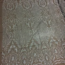 Черные Сетчатые серебряный блеск H-1951 наклеенного Блеск Тюль Кружева для праздничное платье блеск кружевной ткани для торжественное платье украшения