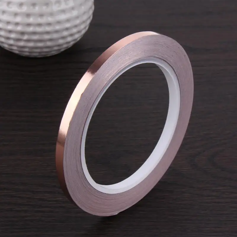 

5MM X 30M Single Conductive COPPER FOIL TAPE Strip High temperature tape