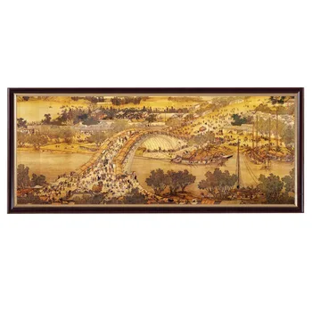 

5D DIY diamond painting riverside scene at qingming festival full drill round diamond art embroidery cross stitch mosaic