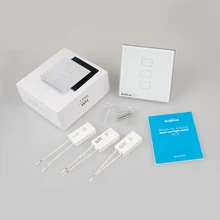 86 Размер BroadLink TC2-3-EU настенный выключатель, версия ЕС умный настенный сенсорный выключатель, 3 банды 1way, переключатель дистанционного управления через смартфон