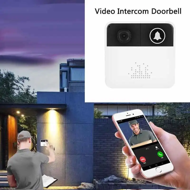 

Wireless Visual Smart Doorbell Voice Intercom Wifi Mobile Phone Remote Alarm Low Power Monitoring Doorbell