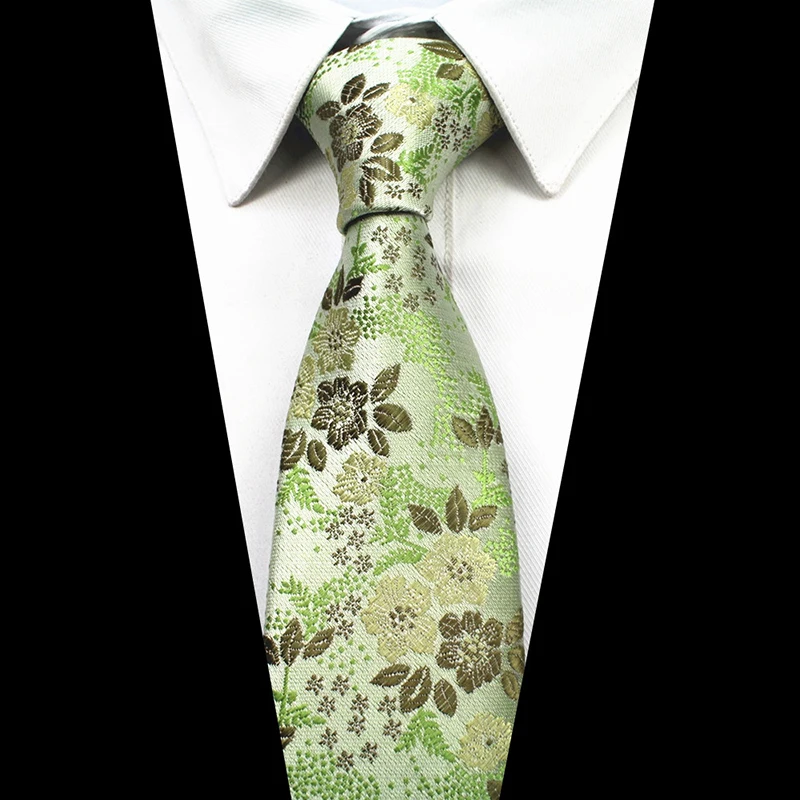 RBOCOTT Модные Цветочные Галстуки 7 см мужской галстук шёлковый жаккардовый тканый галстук для шеи синий красный цвет для мужчин свадебные бизнес аксессуары