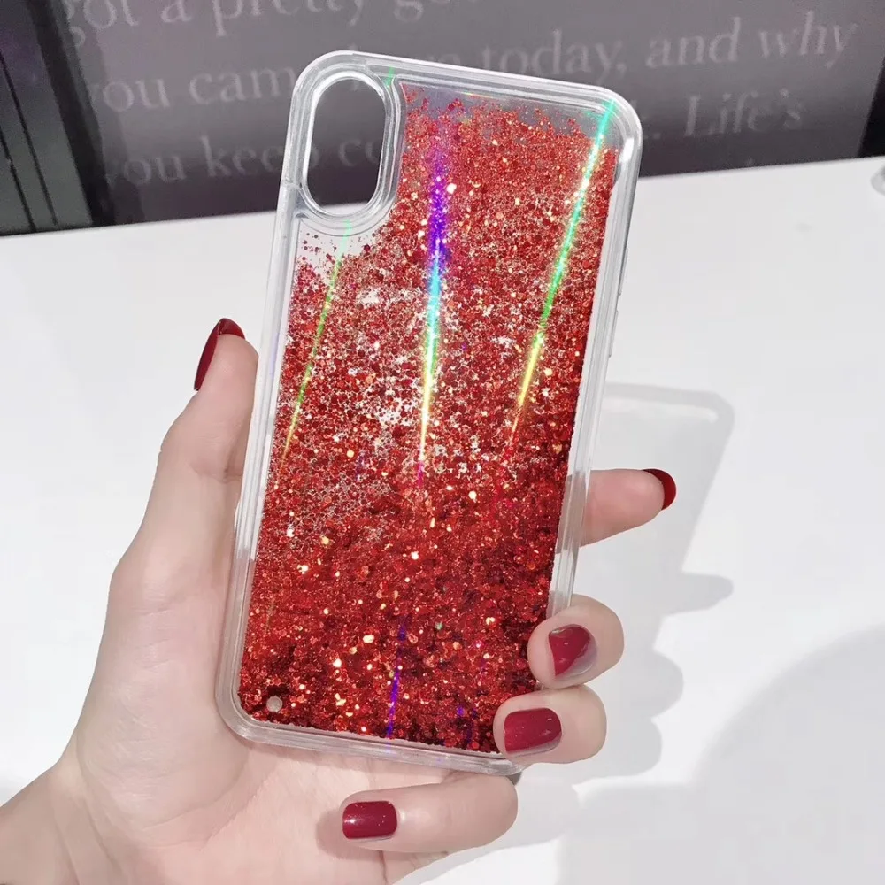 Динамический жидкий зыбучий песок Aurora Capinha для iPhone 11 Pro MAX твердый пластиковый