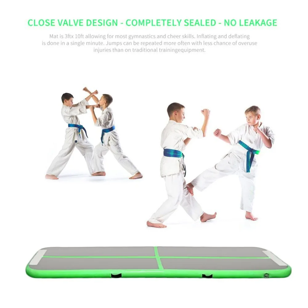 

Inflatable Taekwondo Air Track Gymnastics Mat Martial Arts Training Jumping Mattress Taekwondo Somersault Air Tumbling Cushion