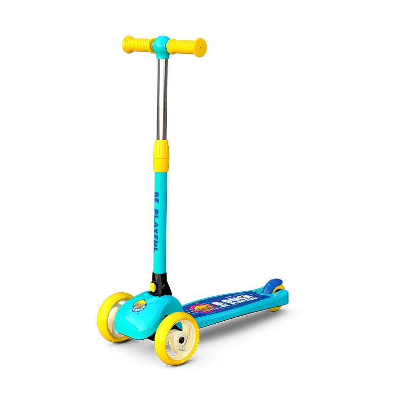 Новые Детские's скутер для 1-3-6 лет ходунки складной детей баланс автомобиля одной ногой скользкий автомобилей - Цвет: green