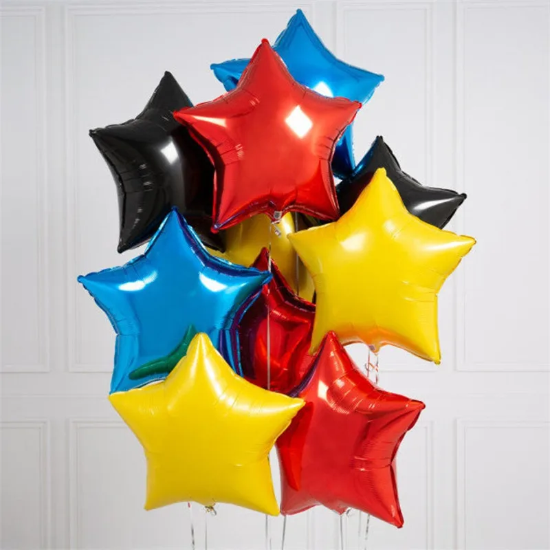 

10pcs/lot 18inch Star Balloon Inflatable Helium Baloon Wedding Birthday Christmas Party Decoration Globos Children Toy Gifts