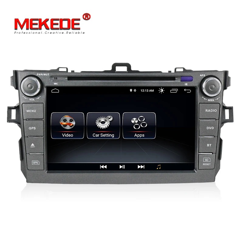 Clearance HD1080 8inch 2din android 8.1 system Car stereo head unit navigation GPS NAVI DVD player fit for toyota corolla 2007-2011 2