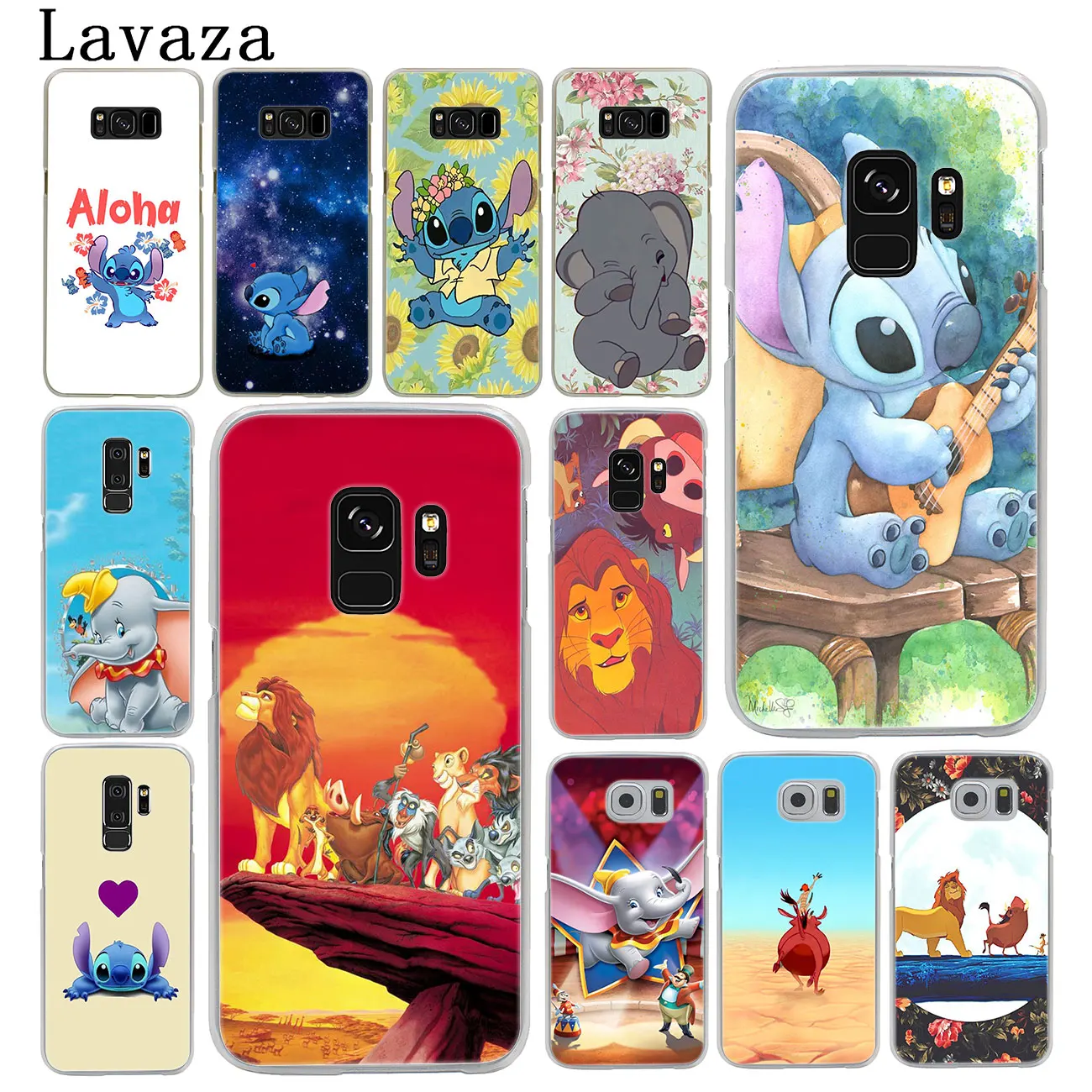 

Lavaza Lilo Stitch The lion king Dumbo Hard Phone Case for Samsung Galaxy S10 E S8 + S9 Plus S6 S7 Edge S10E Cover