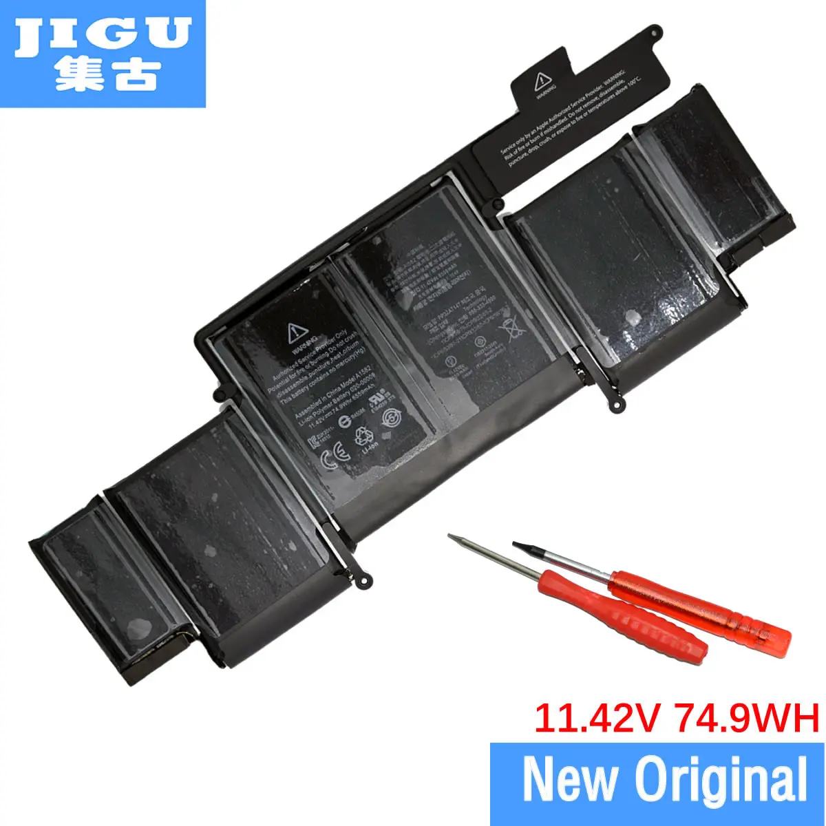 JIGU Бесплатная доставка Новый оригинальный аккумулятор A1582 для Apple Macbook PRO Retina 13