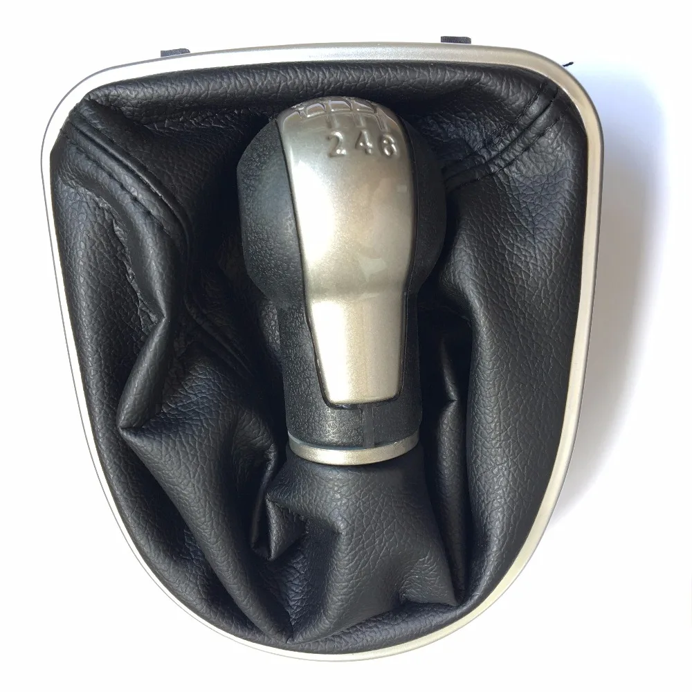 5speed 6 Gear MT Car Gear Shift Knob with Leather boot For SEAT LEON II