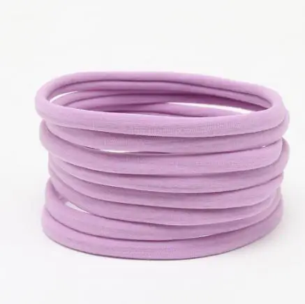 10pcs/lot Kids Spandex Nylon Headband Elastic Nylon Headband Girls Kids Skinny Hairband Headwear DIY Hair Accessories