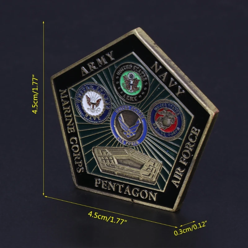 Горячие морские пятиугольные художественные подарки для коллекции сувенирная памятная монета американская армия