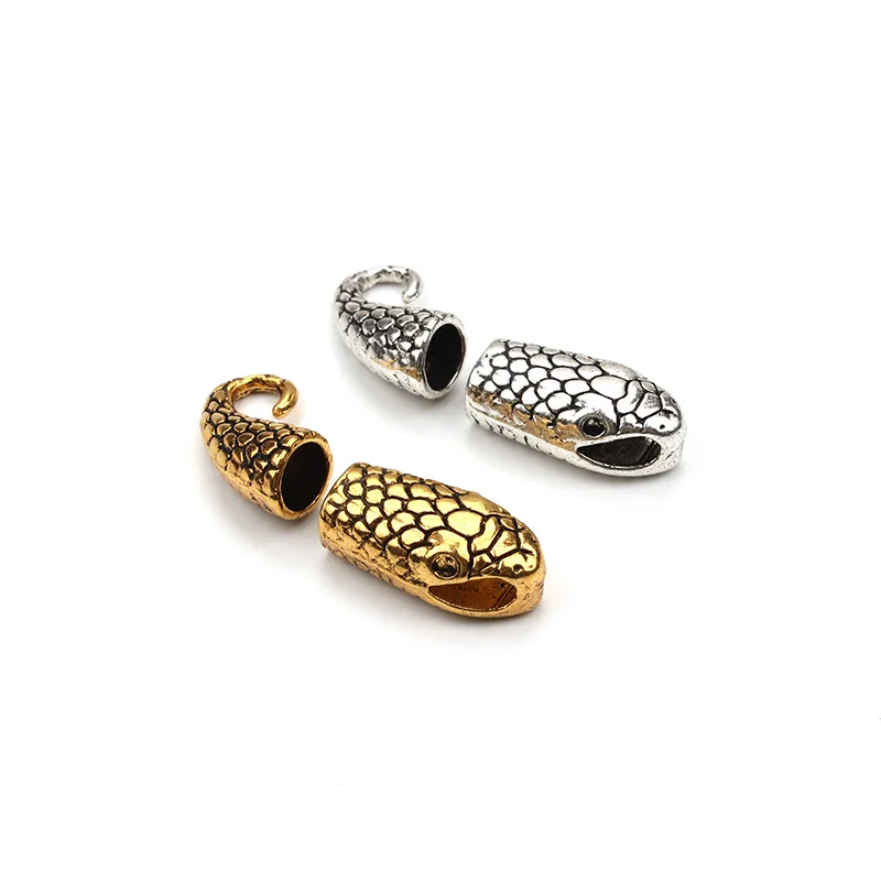

Lucky Eye Snake Clasps Hooks End Cap Connectors For Diy Jewelry Findings Accessories Bracelet Connectors PF176