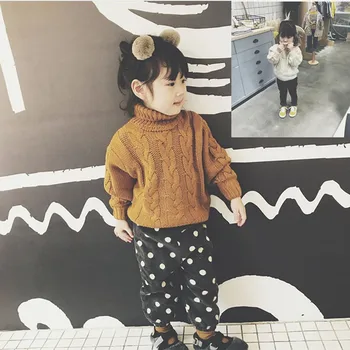 

LJWWMTZ Girls sweater twist Joker sweater 18 autumn and winter clothing new children's clothing 3 - 8 years old DML29017