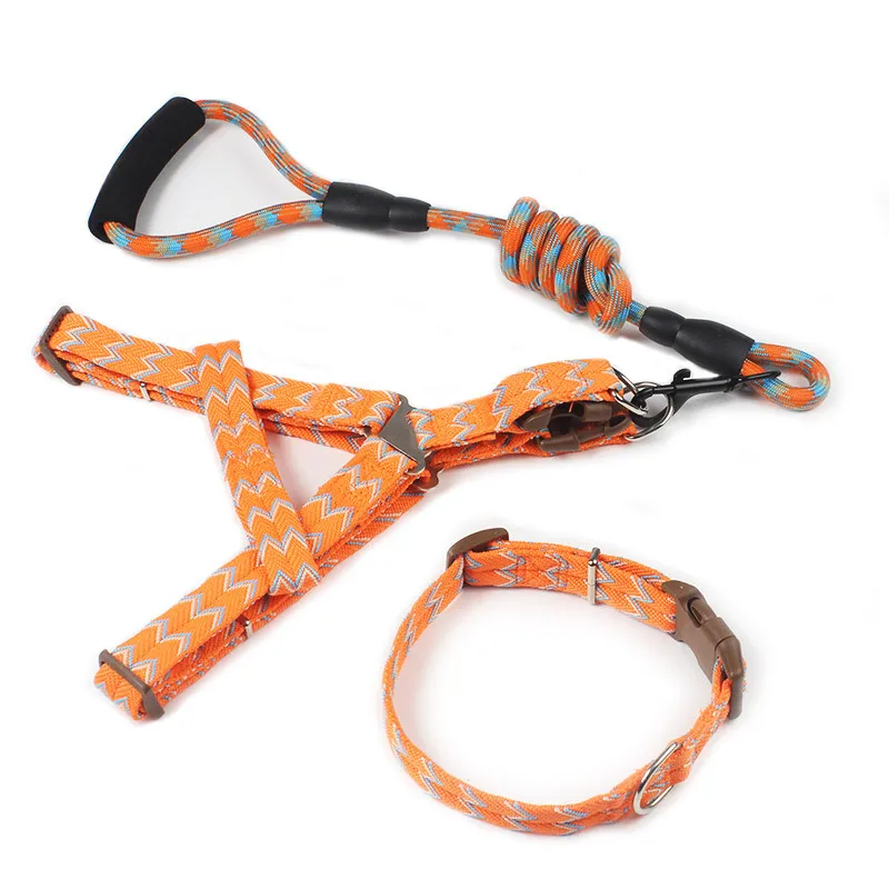 Buy Pets Collar Leash Set Dogs Chest Harness Dog
