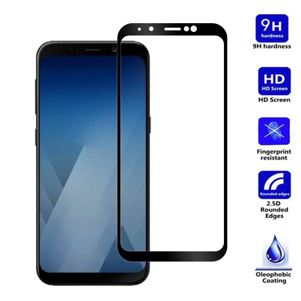 Защитное стекло закаленное 3D для Samsung Galaxy A3 A5 A7 2017 A320F A520F A720F | Мобильные телефоны и